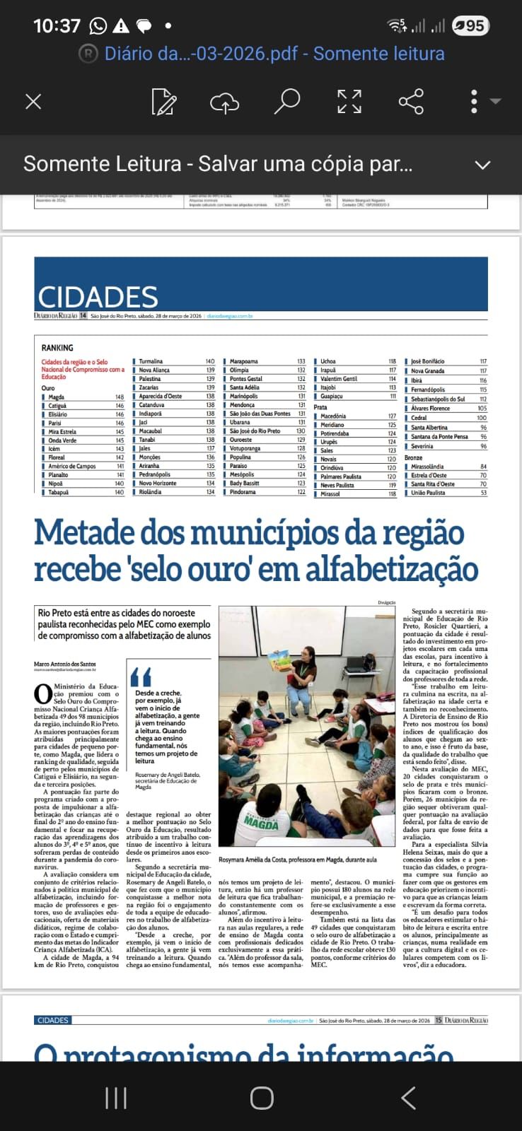 Educação em Santa Fé do Sul: Um Retrato Preocupante.