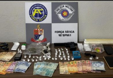SANTA FÉ DO SUL: FORÇA TÁTICA PRENDE TRÊS POR TRÁFICO DE DROGAS