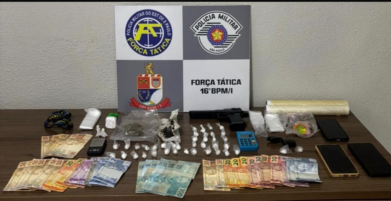 SANTA FÉ DO SUL: FORÇA TÁTICA PRENDE TRÊS POR TRÁFICO DE DROGAS